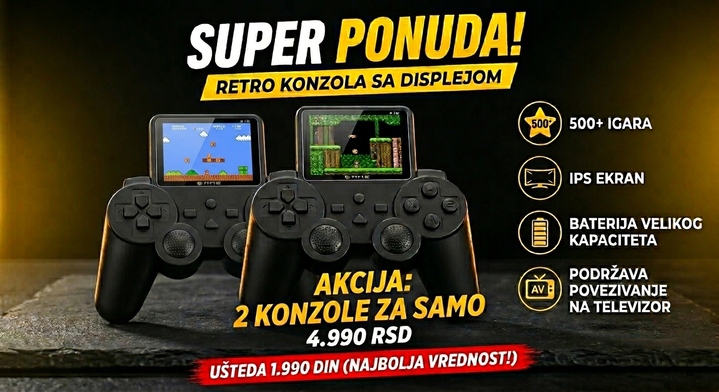 RetroPlay Mini™ – 500 igara u tvom džepu